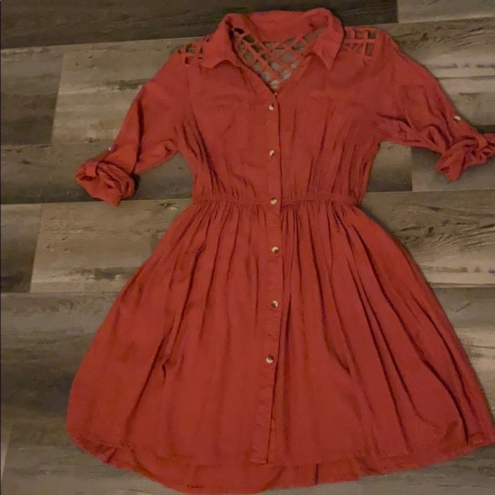 Button up dress